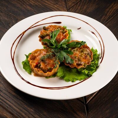 Хрустящие тарталетки из свинины в Lamar по цене 400 ₽