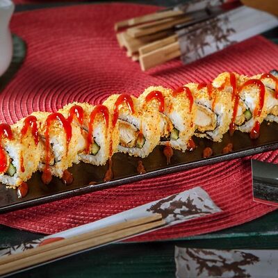 Чикен кацу ролл в Рыбин Гуд Sushi Premium по цене 690 ₽