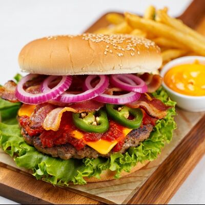 Бургер дьявол в Rollstreet по цене 560 ₽