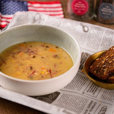 Копченый гороховый суп в American BBQ по цене 25 р.