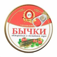 Бычок обжаренный в томатном соусе Пролив в Азбука Вкуса Экспресс Меню
