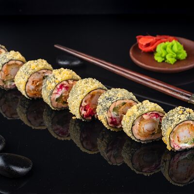 Горячий темпурный ролл без риса в Татаки по цене 729 ₽