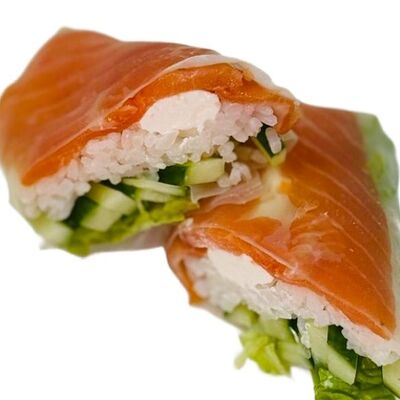 Спринг ролл с лососем в Гейша суши по цене 560 ₽