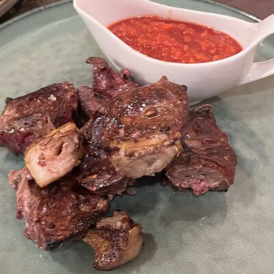 Шашлык из бараньей печени с курдюком в Барашик по цене 437 ₽