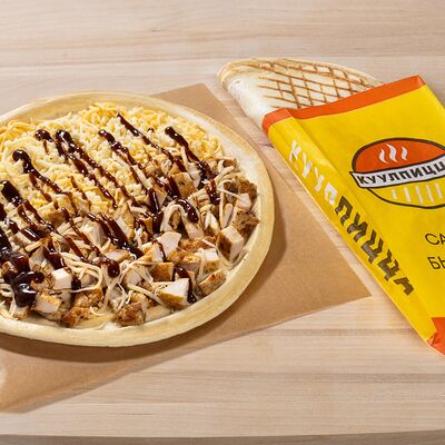 Закрытая пицца Цыпа териякив Шаурма Куулпицца по цене 459 ₽