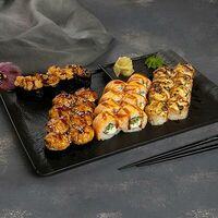 Запечённый кг с морепродуктами в Суши Well