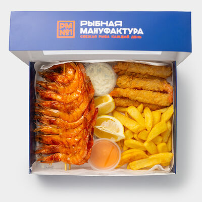 Креветки на компанию в Рыбная мануфактура №1 по цене 2431 ₽