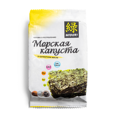 Чипсы Нори с кунжутным маслом Midori в Кухня на районе по цене 89 ₽