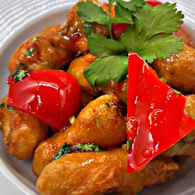 Баклажаны в кисло-сладком соусе в Барашек по цене 420 ₽