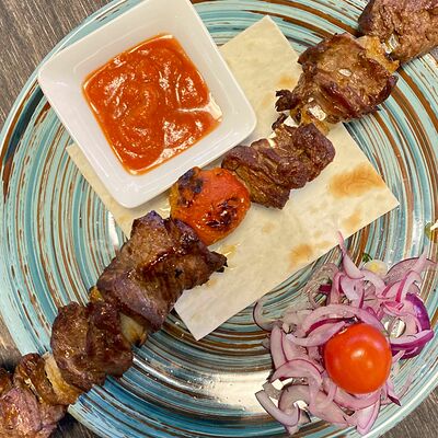 Шашлык Самарканд из телятины в Чайхана Азия Базар по цене 659