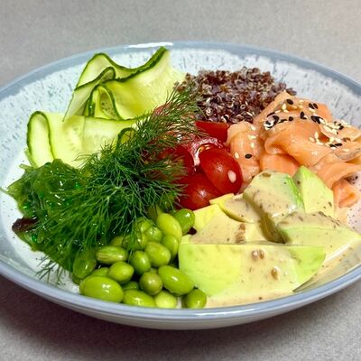 Боул с красной рыбой в Оазис кафе по цене 690 ₽