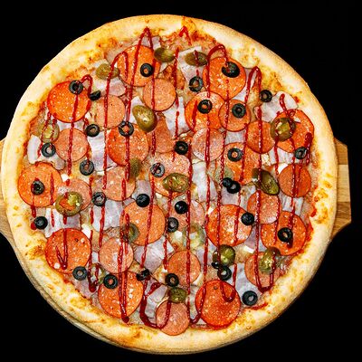 Пицца Острый Ким-чи 40 см в Yesh Pizza по цене 870 ₽