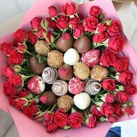 Букет с розами Caramel в Sweets