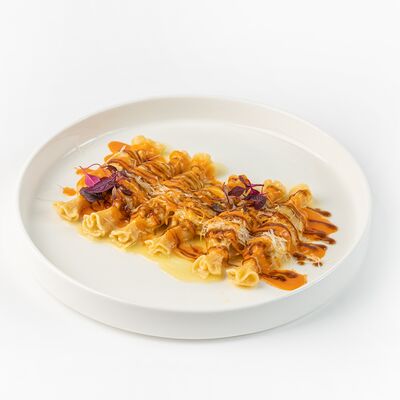 Карамелле с креветками, страчателлой и манго в ЭРА по цене 510 ₽