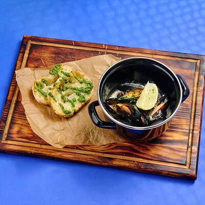 Мидии в сливочном соусе М в Мидийная по цене 430 ₽