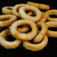 Луковые кольца в Atomic pizza