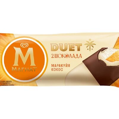 Мороженое Магнат Duet Маракуйя-кокос в Ура! Мороженое! по цене 170 ₽