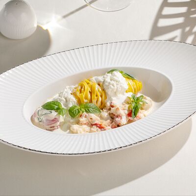 Паста с крабом и страчателлой в Cristal по цене 1900 ₽