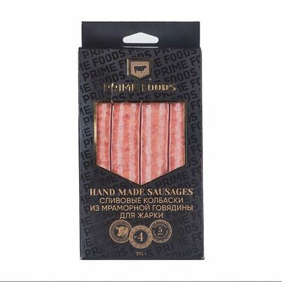 Колбаски из мраморной говядины для жарки со сливой Prime Foods в Азбука Вкуса Экспресс Меню по цене 498 ₽