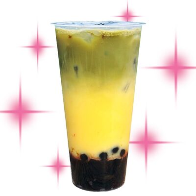 Матча банан-клубника в Кофечиз и bubble tea по цене 590 ₽