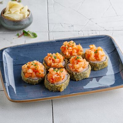 Ролл темпура с тунцом в Баклажан в ТЦ 