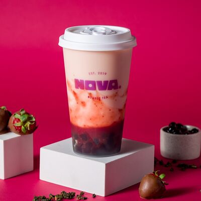 Розовый шоколад в Nova Bubble Tea по цене 450 ₽