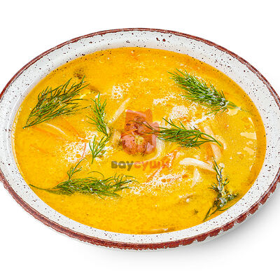 Суп с курицей и грибами в Ваусуши по цене 363 ₽