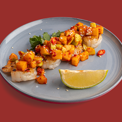 Креветки с яблоком кимчи в Chuga по цене 480 ₽