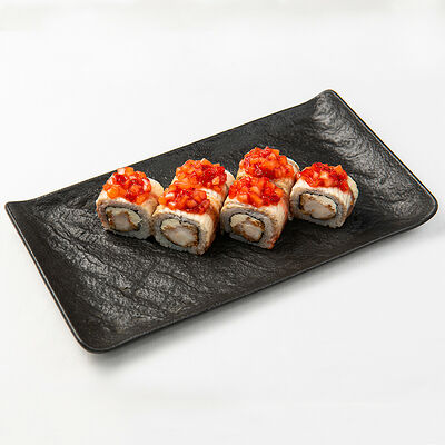 Ролл с угрем, креветкой и клубникой в На берегу по цене 1200 ₽