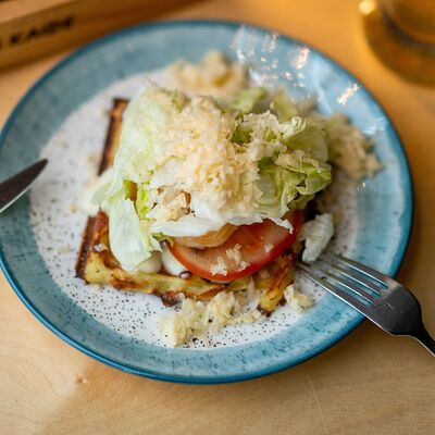 Вафля Цезарь с креветками в Вот,блин!Кафе по цене 450 ₽