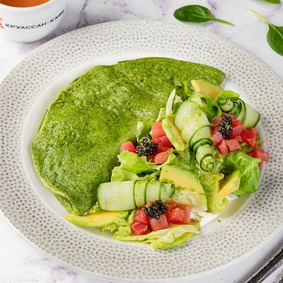 Зеленый омлет с салатом и тунцом в Круассан-кафе по цене 660 ₽