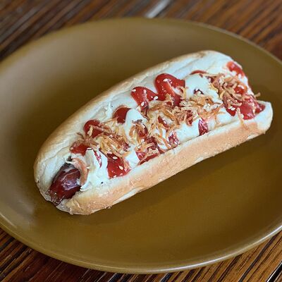 Хот-дог с куриной колбаской в Акапулько по цене 400 ₽