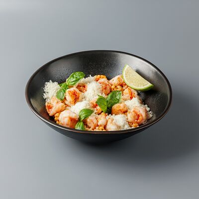 Орзо с тигровыми креветками в 1st Gallery Lounge по цене 1080 ₽