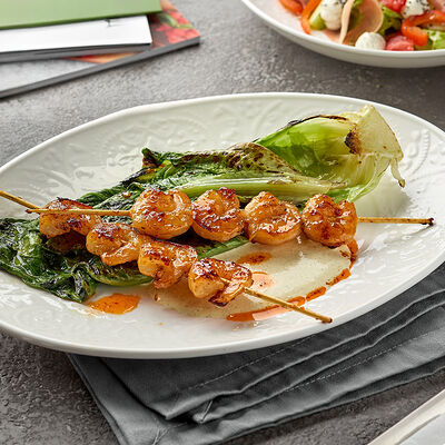 Романо на гриле с креветками по-азиатски и соусом карри в Lava по цене 780 ₽