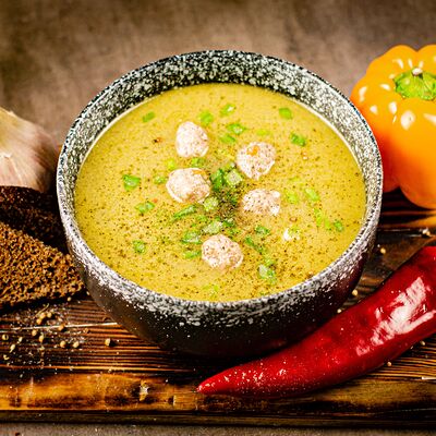 Суп с фрикаделькамив У Сватов по цене 420 ₽