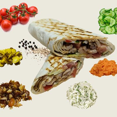 Шаурма микс в Gaga-Pizza по цене 340 ₽