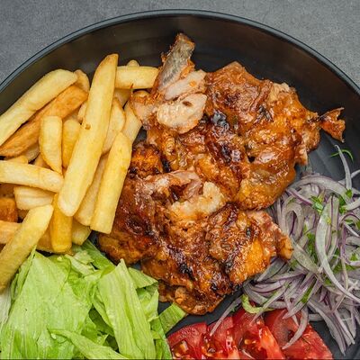 Донер гриль с фри и курицей в Пита Пита по цене 730 ₽