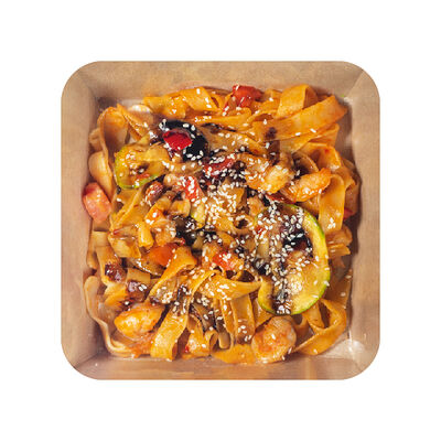 Паста вок с креветкой в ФИЕСТА ПИЦЦА по цене 407 ₽