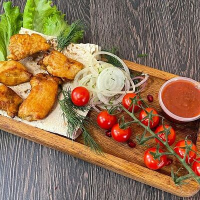Шашлык из куриного филе в Чебуреки по цене 435 ₽