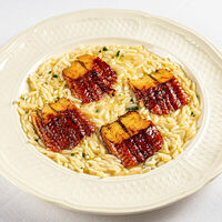 Орзо с копченым угрем в Muse