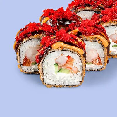 Урамаки Креветка Темпура в EDOO Rolls & Pizza по цене 719 ₽