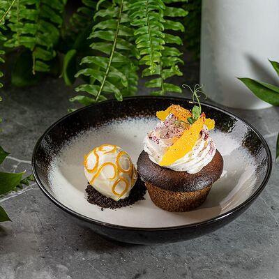 Шоколадный фондан в Бублик по цене 650 ₽