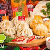 Хинкали с грибами в Мушмула