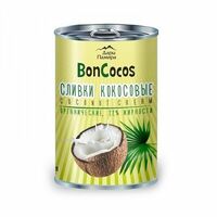 Сливки кокосовые BonCocos органические жирность 22% в Будет польза