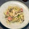 Паста с курицей и грибами в сливочном соусе в Олива по цене 400