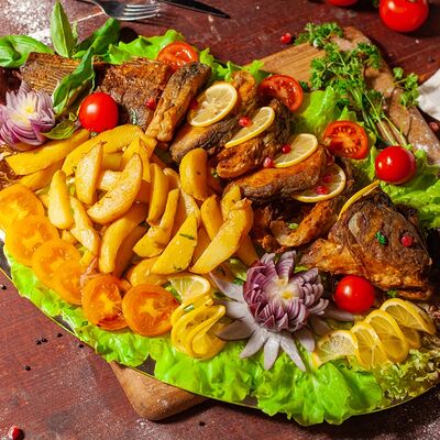 Карп жареный в Кристалл палас по цене 1400