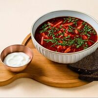 Борщ с копченой говядиной в Сайёра