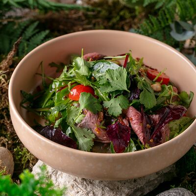 Салат с ростбифом и горчичным соусом в Павлин 2.0 по цене 630 ₽