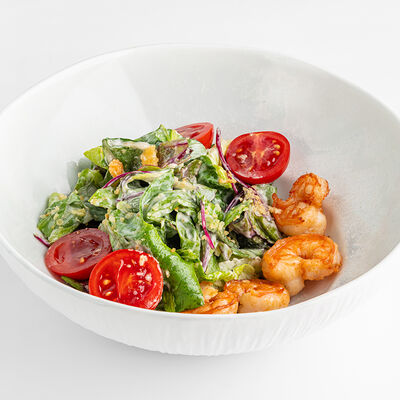 Цезарь с креветками в Муссоны по цене 900 ₽