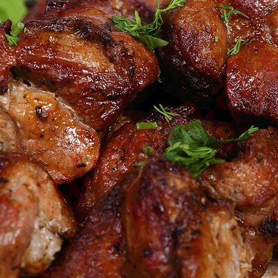 Шашлык из свиной мякоти в Шашлычный СТАРЫЙ КРУГ по цене 210 ₽